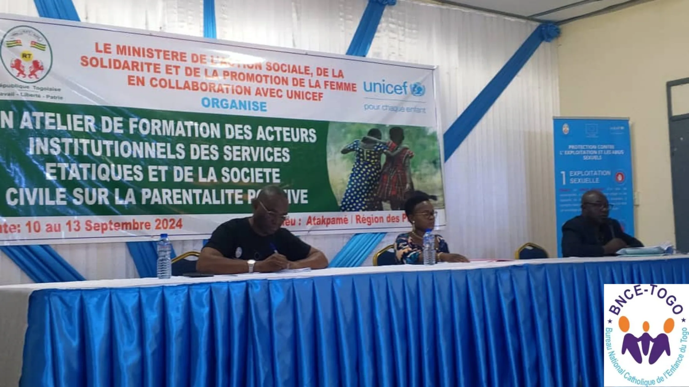 ATELIER DE FORMATION DES ACTEURS INSTITUTIONNELS, DES SERVICES ETATIQUES ET DE LA SOCIETE CIVILE SUR LA PARENTALITE POSITIVE